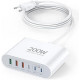 Мережевий зарядний пристрій Shilemei 200 W 3 USB-C та 3 USB-А