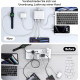 Мережевий зарядний пристрій Shilemei 200 W 3 USB-C та 3 USB-А