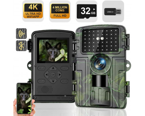 Мисливська відеокамера 4K 60MP Full HD з Wi-Fi Lutranstra