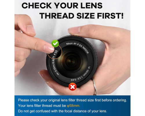 Насадка Lightdow 58MM 0.43x для камер Canon