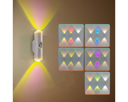 Настінний світильник з датчиком руху RGB LED