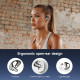 Навушники-вкладиші Bluetooth 5.4 / бездротові спортивні навушники з вбудованим мікрофоном та завушними дужками