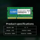 Оперативна пам'ять TECMIYO 1RX8 PC3L 12800S 8 ГБ DDR3 1600 RAM (1X8 ГБ) 1,35 В/1,5 В PC3-12800s DDR3 1600 МГц SODIMM CL11 без ECC