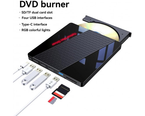 Оптичний привід CD DVD RW 7 в 1 USB 3.0