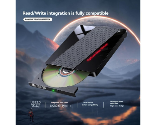 Оптичний привід CD DVD RW 7 в 1 USB 3.0
