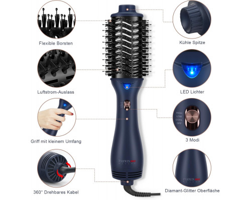 Овальна щітка для завивки волосся PARWIN PRO BEAUTY 4-в-1