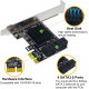 Плата розширення Ubit PCI-E на 4 порти USB 3.0 для ПК