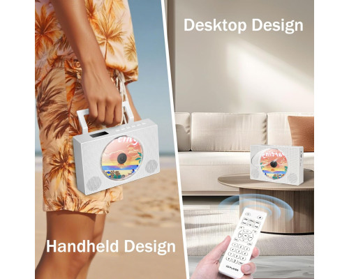 Портативний CD-програвач Bluetooth GAONAWAY