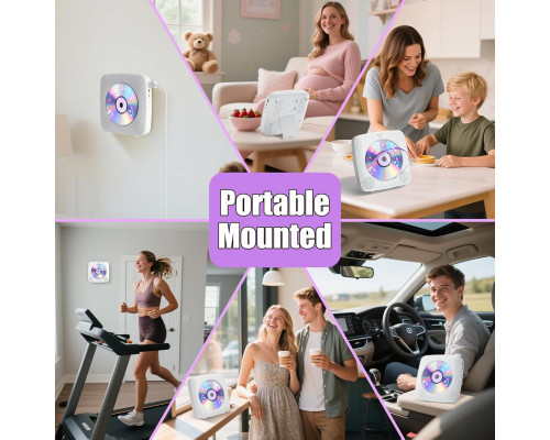 Портативний CD-програвач Gueray з Bluetooth