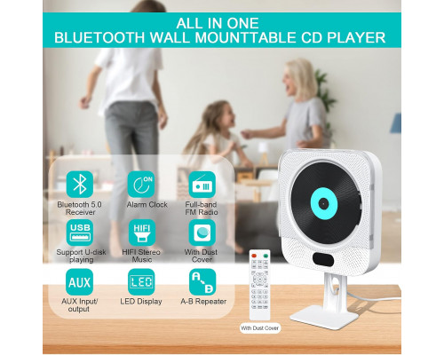 Портативний CD-програвач Gueray з Bluetooth