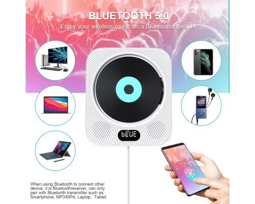 Портативний CD-програвач Gueray з Bluetooth