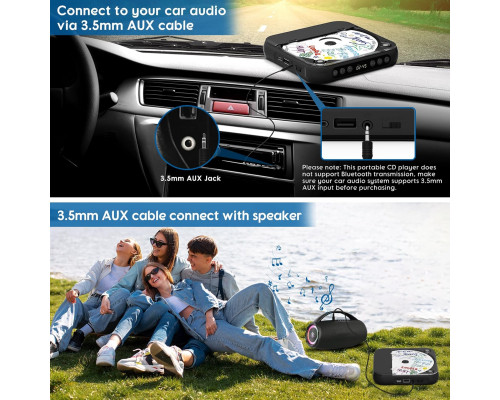 Портативний CD-програвач SKYANS з Bluetooth