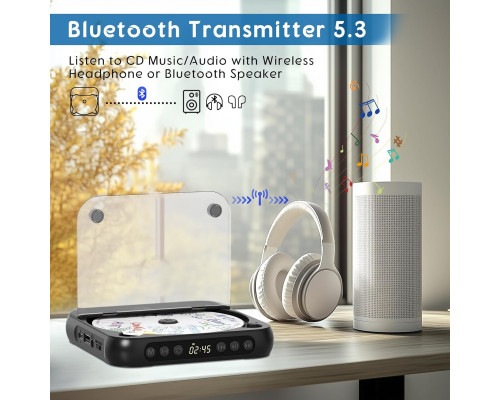 Портативний CD-програвач SKYANS з Bluetooth