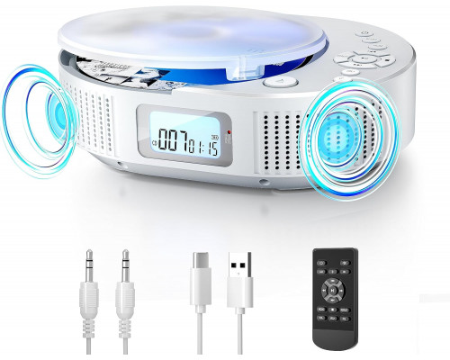 Портативний покращений CD-програвач та Bluetooth-колонка 2 в 1 FELEMAN