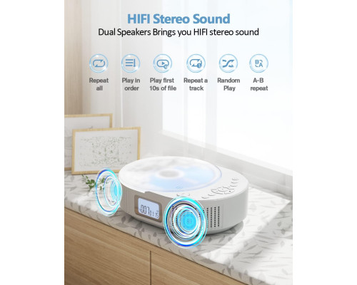 Портативний покращений CD-програвач та Bluetooth-колонка 2 в 1 FELEMAN