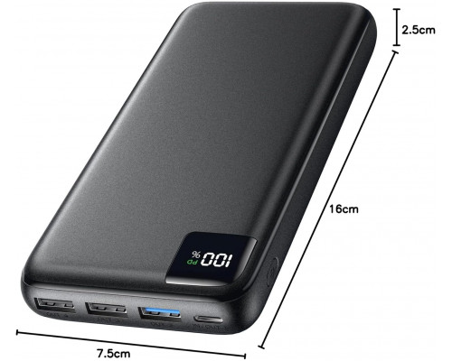 Портативний зарядний пристрій Power Bank 27000 mAh з PD 22.5W і 4 USB