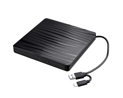 Портативний зовнішній оптичний привід із двома портами USB 3.0+Type-C