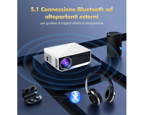 Проектор мультимедійний Wielio GC06 Full HD Wi-Fi Bluetooth
