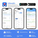 Пульсоксиметр ViATOM Bluetooth с будильником