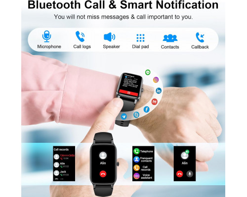 Розумний фітнес-годинник з моніторинг активності IP68