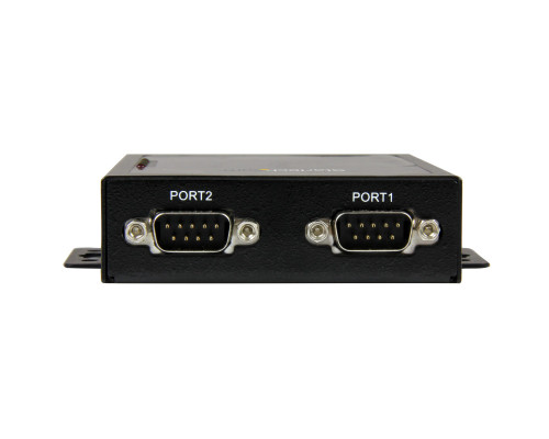 Сервер пристроїв Startech з 2-портовим портом Serial-to-IP - RS232 - металевий і монтується