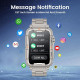 Смарт-годинник чоловічий ‎Motsfit ‎smartwatch88 IP67 для Android iPhone крокомір / монітор серцевого ритму / вимірювання тиску