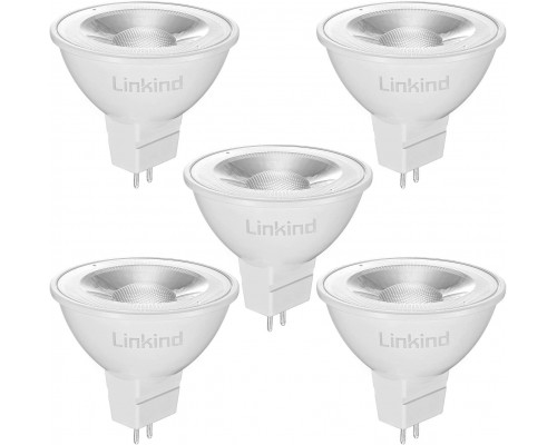 Світлодіодна лампа Linkind LED MR16 5 Вт 2700 K GU5.3 12 В 5 шт., двоконтактна лампа