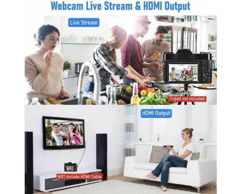 Цифрова камера 4K 48MP з цифровим зумом 16X цифровий фотоапарат