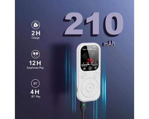 Цифровий портативний MP3-плеєр з IPS-екраном Bluetooth 5.4