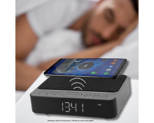Цифровий радіобудильник Soundmaster UR250AN DAB+ із бездротовою зарядною станцією