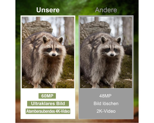 Відеокамера 4K для диких тварин 60 Мп Full HD Lutranstra