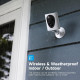 Virtavo Бездротова завнішня камера відеоспостереження AI Motion Detection, акумуляторна, нічне бачення, домашня камера спостереження Wi-Fi, сумісна з Alexa