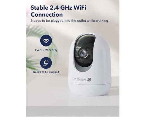 Внутрішня камера відеоспостереження MUBVIEW PK320 2K Wi-Fi відстеження руху