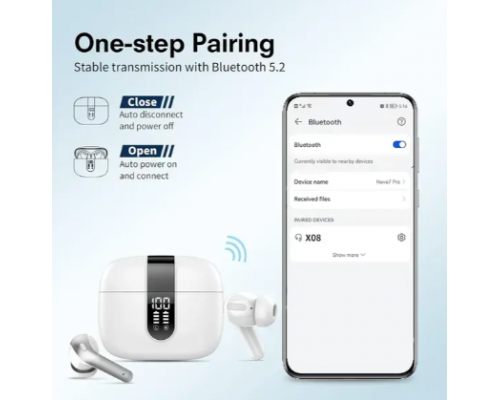 Водонепроникні бездротові навушники Taopod X08 Bluetooth 5.2
