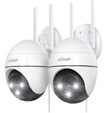 Вулична Wi-Fi камера ieGeek 2K із кутом огляду 360°