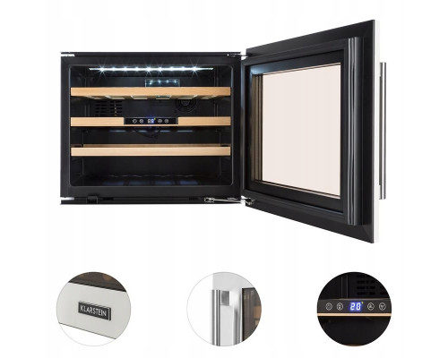Винний вбудований холодильник на 51 л Klarstein Vinsider 24 Built-In Uno 10029819