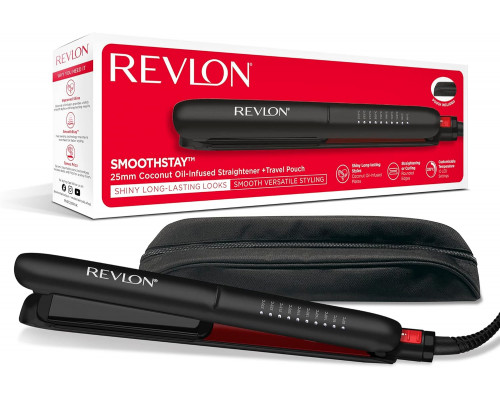 Випрямляч для волосся Revlon Smoothstay 25 мм з кокосовою олією