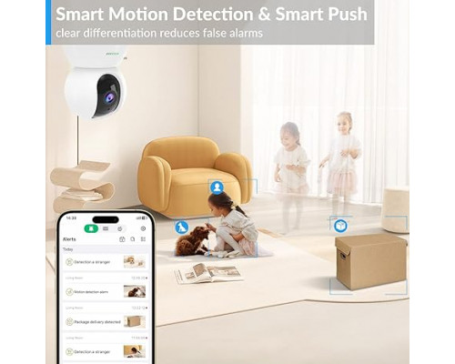 WiFi-камера ACCULENZ R5W радіоняня з розпізнаванням звуку, двостороння розмова, нічне бачення