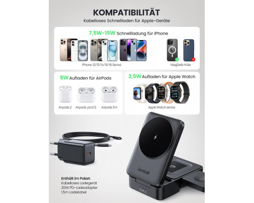 Зарядна станція Lamicall 3-в-1