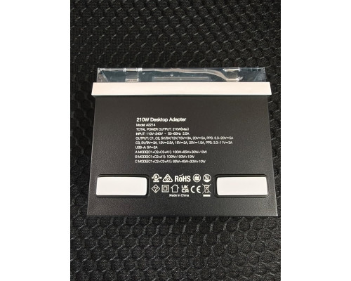 Зарядний пристрій USB-C 210W з дисплеєм 100W