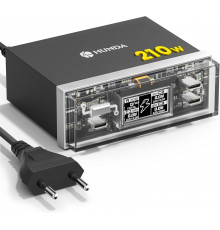 Зарядний пристрій USB-C 210W з дисплеєм 100W