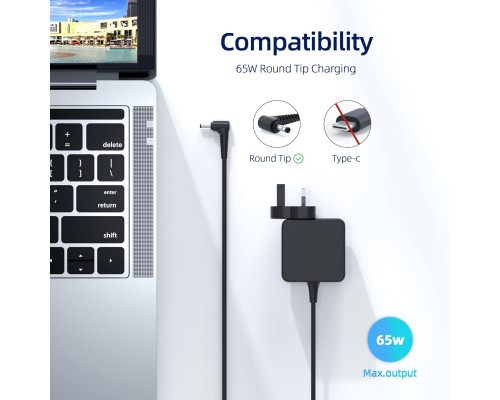 Зарядний пристрій змінного струму 65 Вт Nicpower для Lenovo