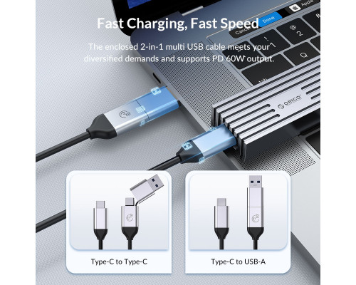 Зовнішня кишеня ORICO USB4.0 M.2 NVMe SSD