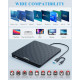Зовнішній CD DVD привід для ноутбука USB 3.0 Type-C