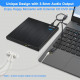 Зовнішній CD/DVD-привід NOLYTH USB 3.0 Type C Записувач компакт-дисків CD DVD +/-RW