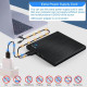 Зовнішній CD/DVD-привід NOLYTH USB 3.0 Type C Записувач компакт-дисків CD DVD +/-RW