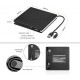Зовнішній DVD-привід Amicool USB 3.0, Type-C CD DVD +/-RW, оптичний привід